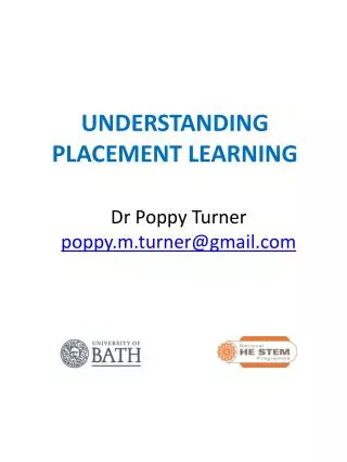 UNDERSTANDING PLACEMENT LEARNING