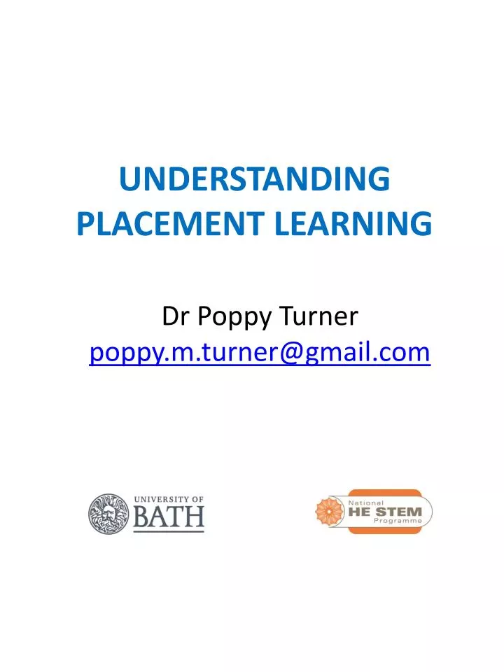 understanding placement learning