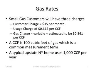 Gas Rates