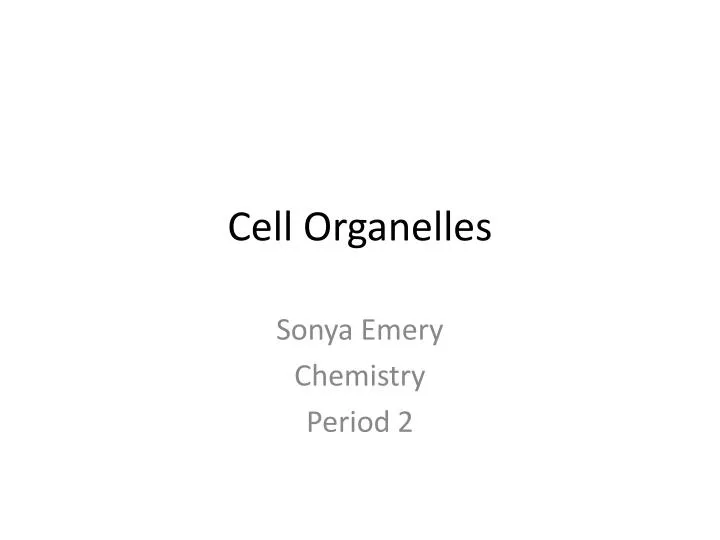 cell organelles