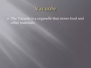 vacuole