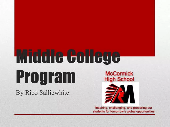 middle college program