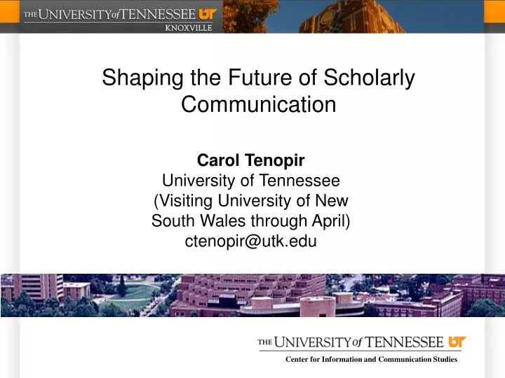shaping the future of scholarly communication
