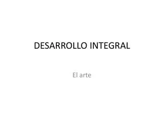desarrollo integral
