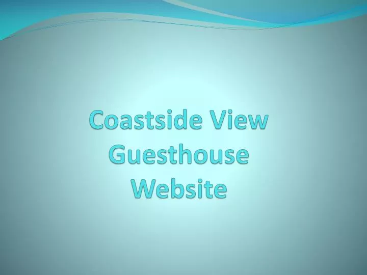 coastside view guesthouse website