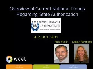 Overview of Current National Trends Regarding State Authorization