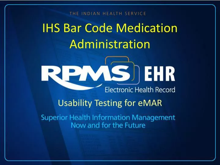 ihs bar code medication administration