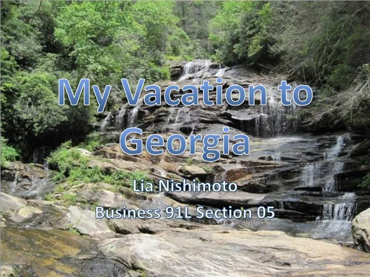 my vacation to georgia