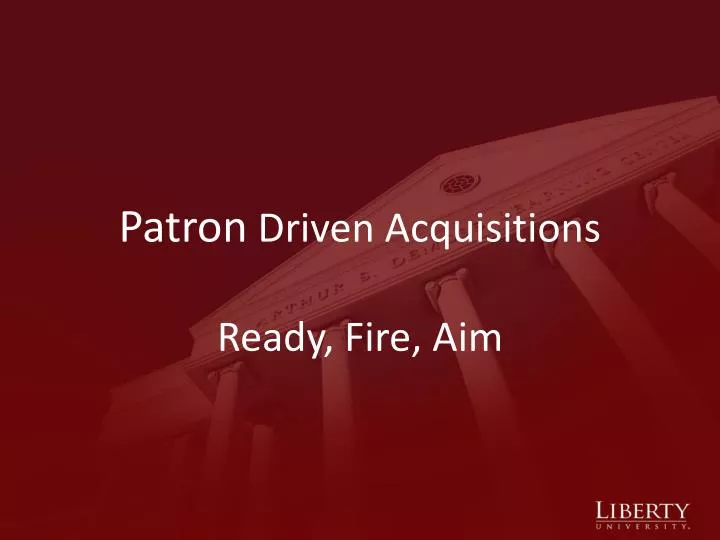patron driven acquisitions