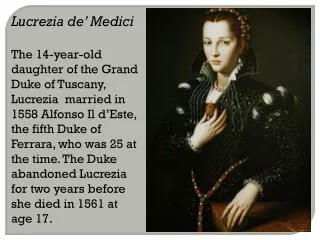 Lucrezia de’ Medici