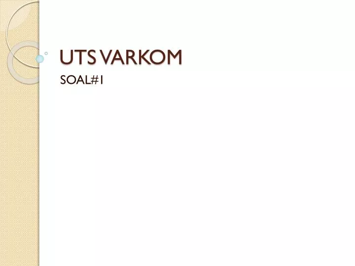 uts varkom