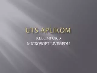 uts aplikom