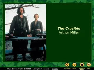 The Crucible Arthur Miller