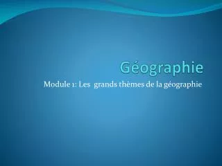 g ographie