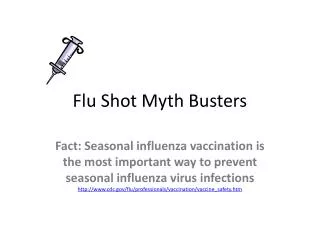 Flu Shot Myth Busters