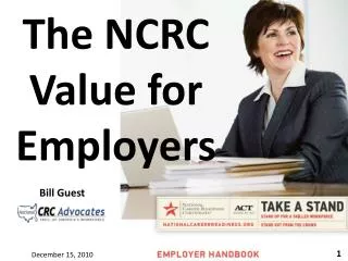 The NCRC Value for Employers