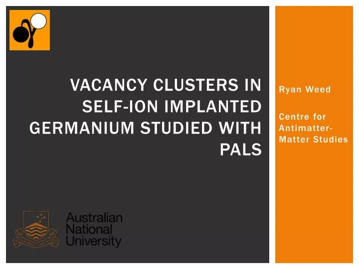 vacancy clusters in self ion implanted germanium studied with pals