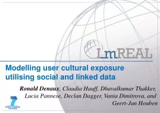 Modelling user cultural exposure utilising social and linked data