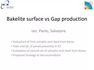 Bakelite surface vs Gap production