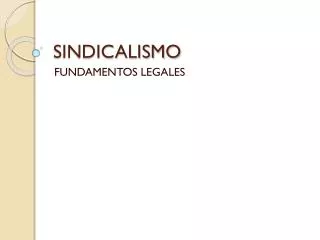 sindicalismo