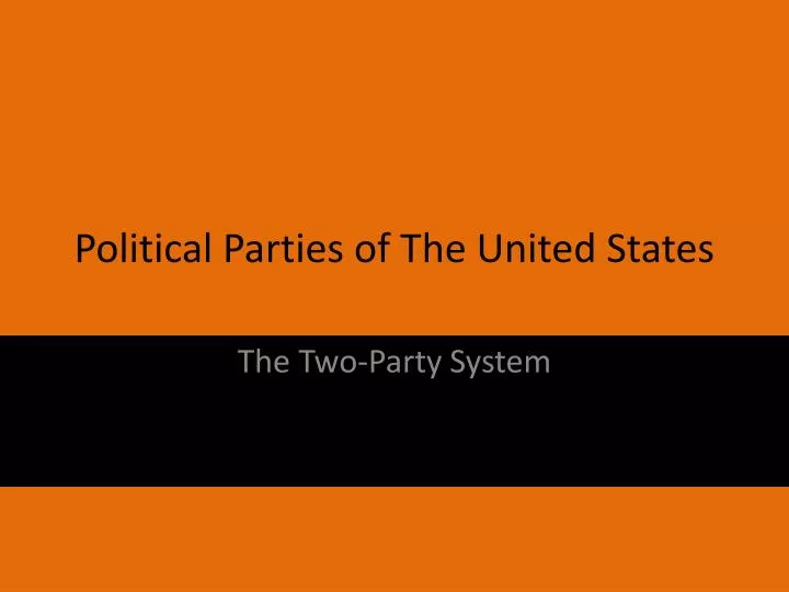 political parties of the united states