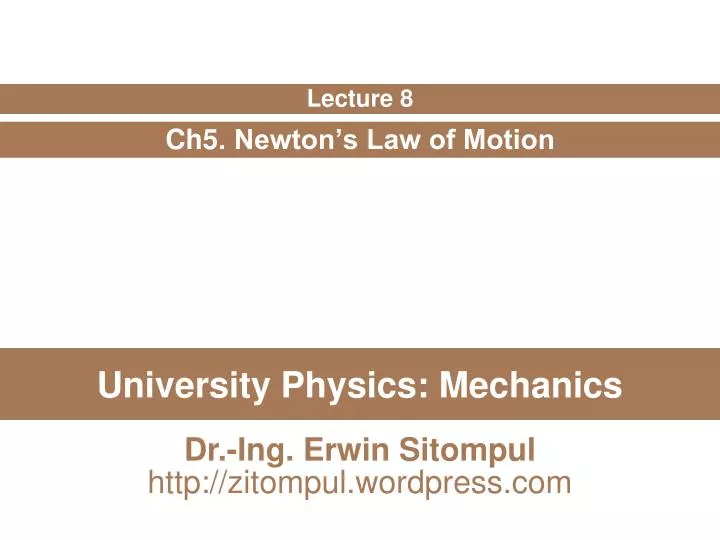 university physics mechanics