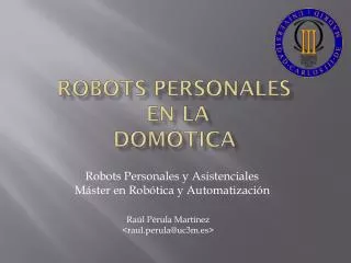 robots personales en la dom tica
