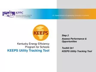 Kentucky Energy Efficiency Program for Schools KEEPS Utility Tracking Tool