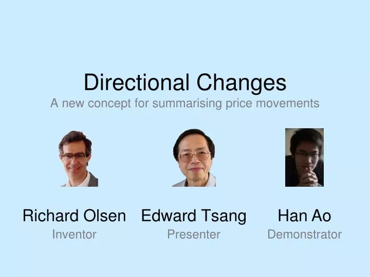 directional changes a new concept for summarising price movements
