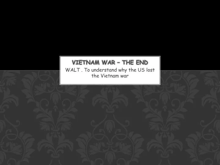 vietnam war the end