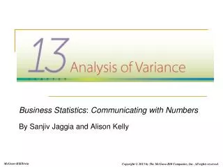 Business Statistics : Communicating with Numbers By Sanjiv Jaggia and Alison Kelly