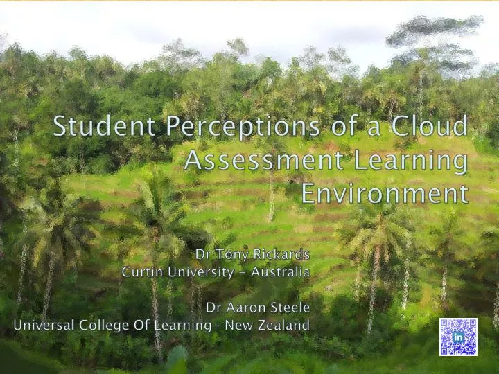 student perceptions of a cloud assessment learning environment