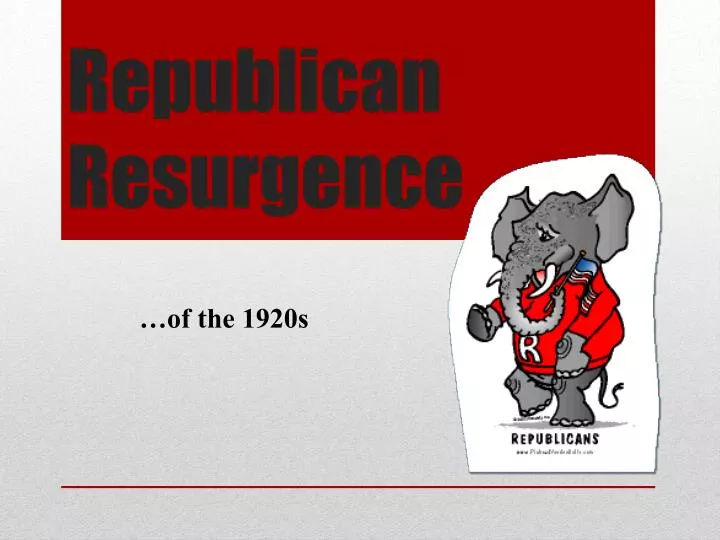 republican resurgence