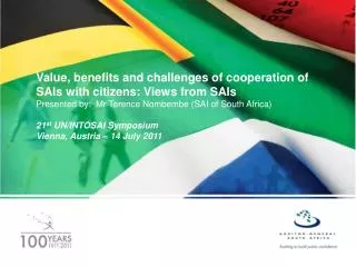 Value, benefits and challenges of cooperation of SAIs with citizens: Views from SAIs