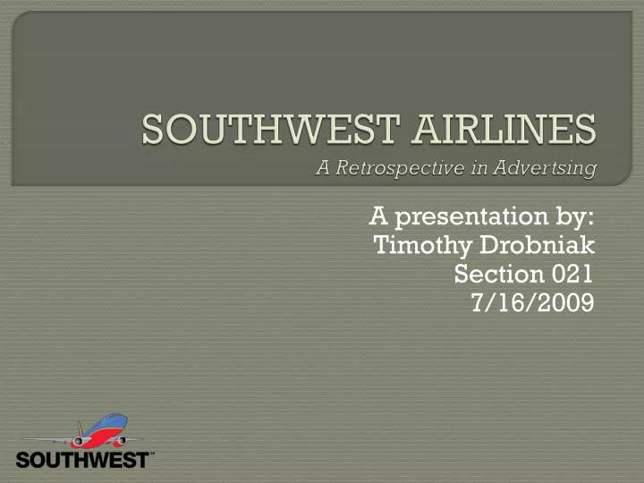 southwest airlines a retrospective in advertsing