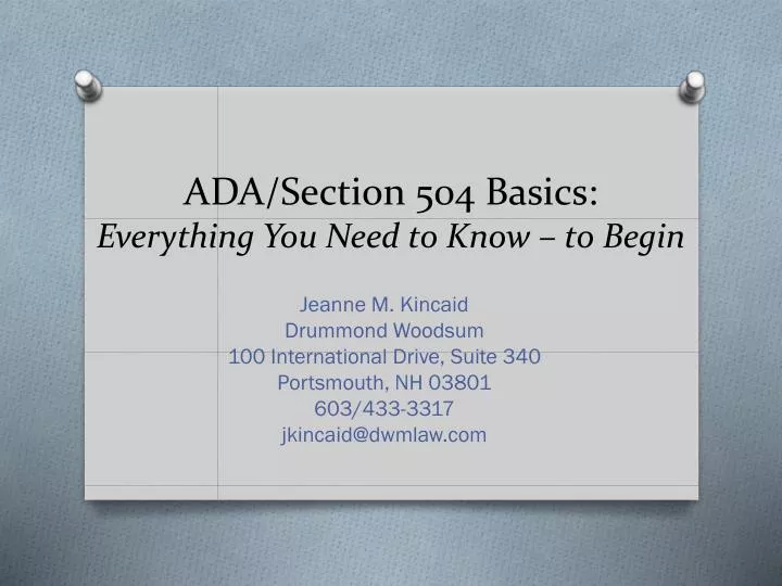 ada section 504 basics everything you need to know to begin