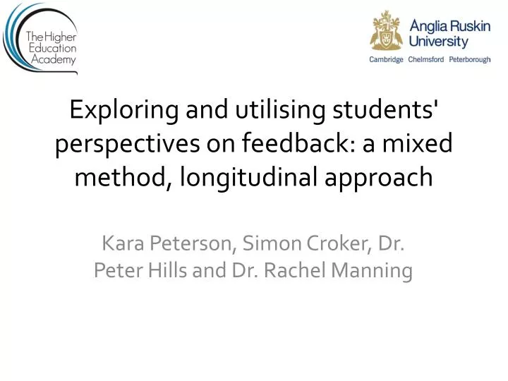 exploring and utilising students perspectives on feedback a mixed method longitudinal approach