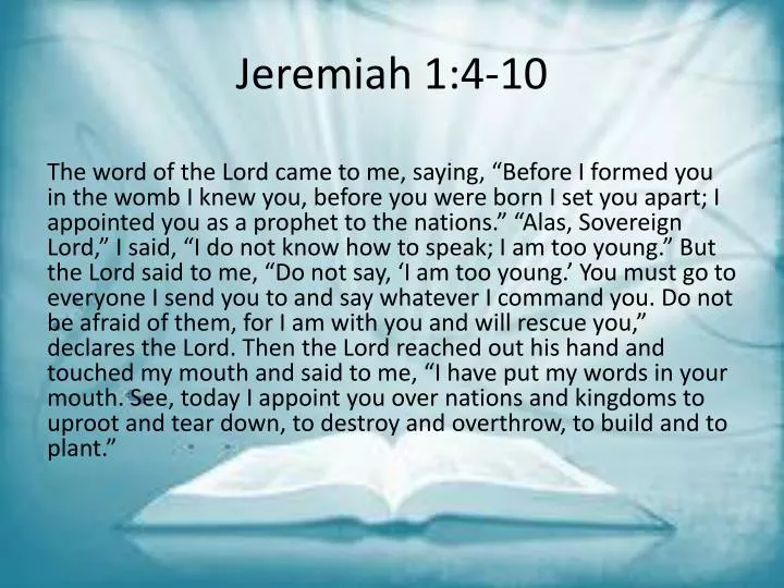 jeremiah 1 4 10