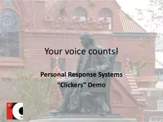 Your voice counts!