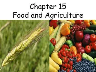 Chapter 15 Food and Agriculture