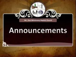 Mt. Zion Missionary Baptist Church