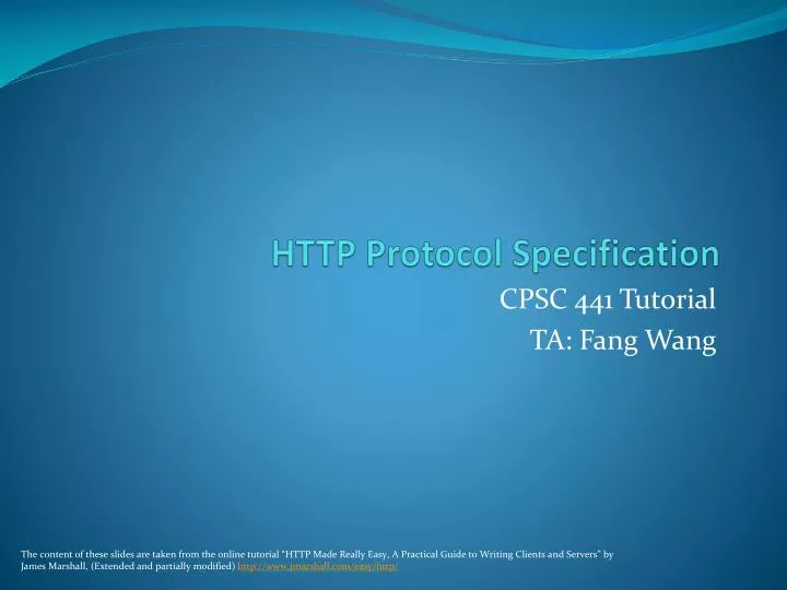 http protocol specification