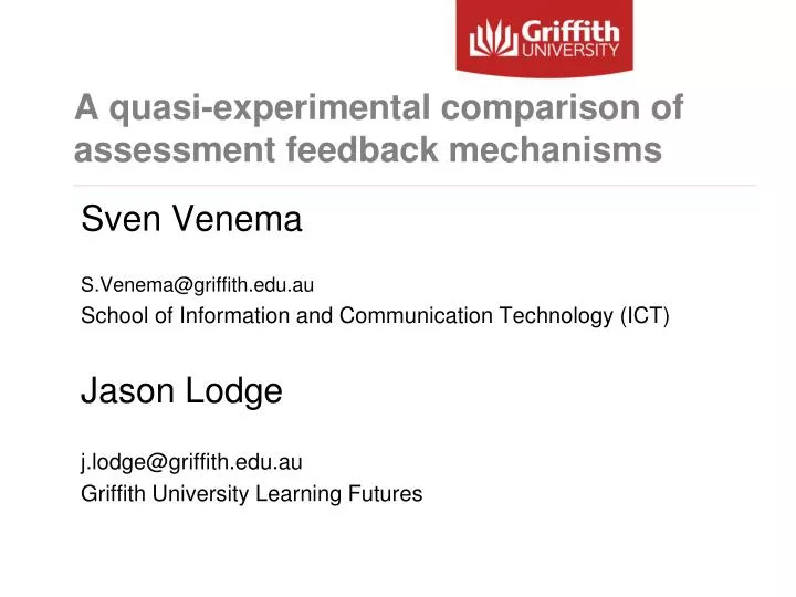 a quasi experimental comparison of assessment feedback mechanisms