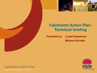 Catchment Action Plan: Technical briefing