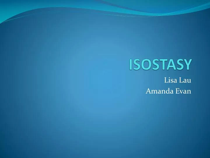 isostasy