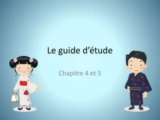 le guide d tude