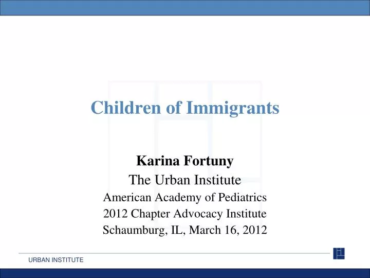 children of immigrants