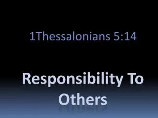 1thessalonians 5 14