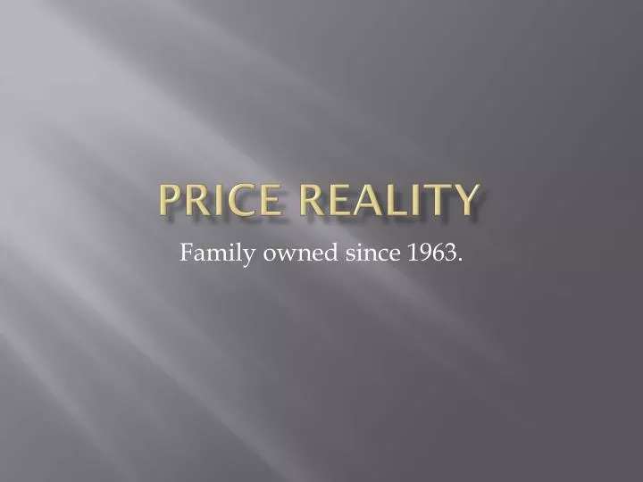 price reality
