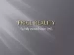 Price Reality - slide 1